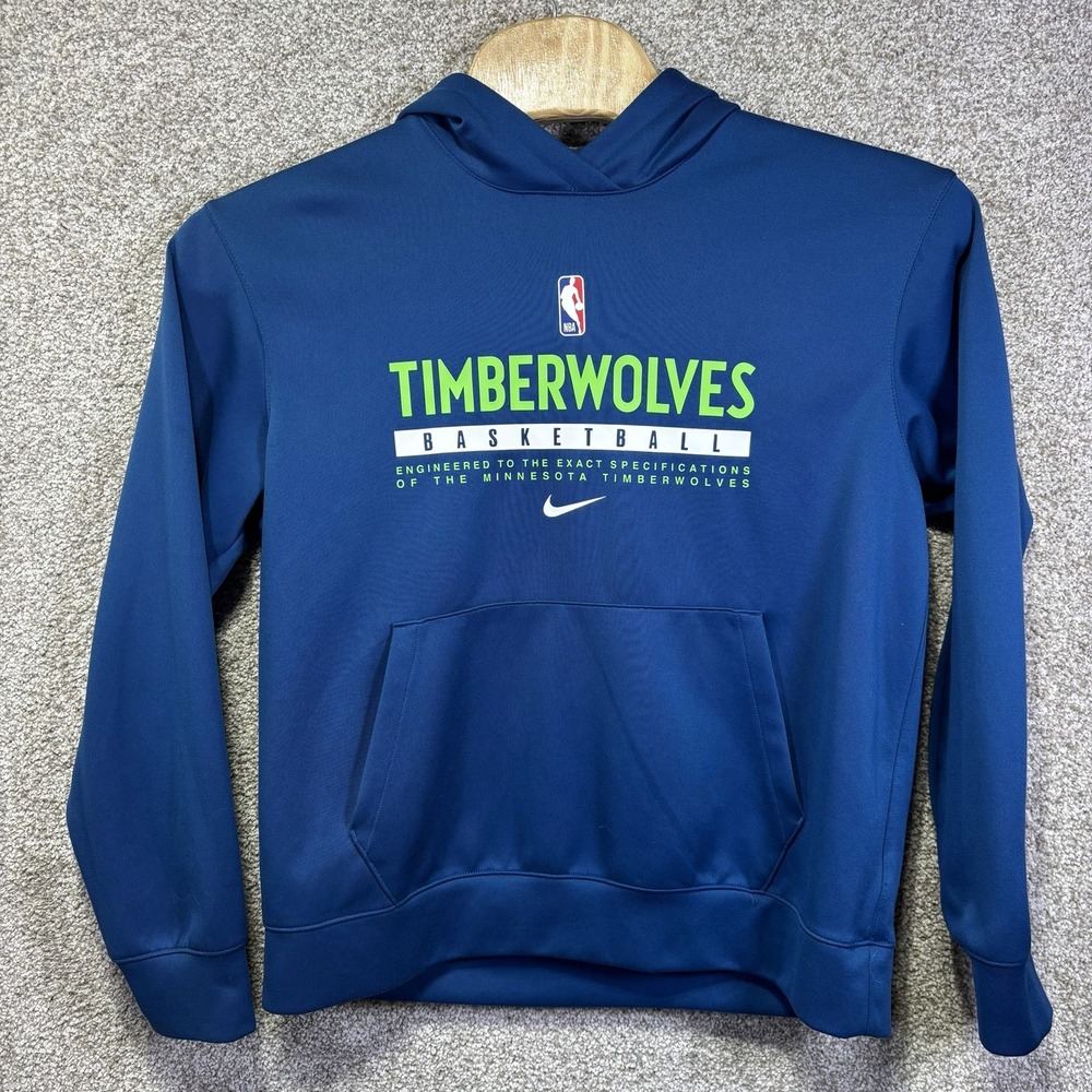 Minnesota Timberwolves Sweatshirt Mens Large Blue NBA Basketball Nike Hoodie